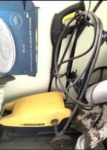 Lavadora de alta pressão Karcher completa K2/K3 com carrinho