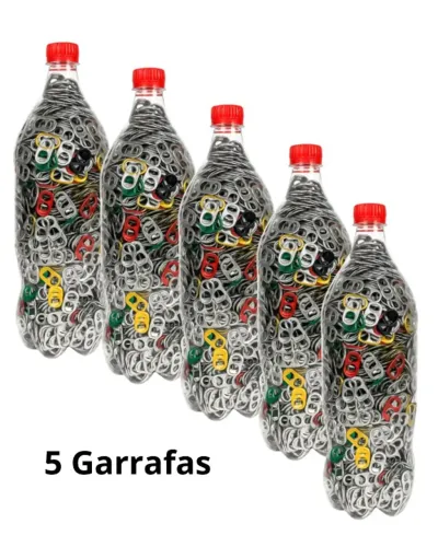 5 Garrafas de Lacres de Alumínio