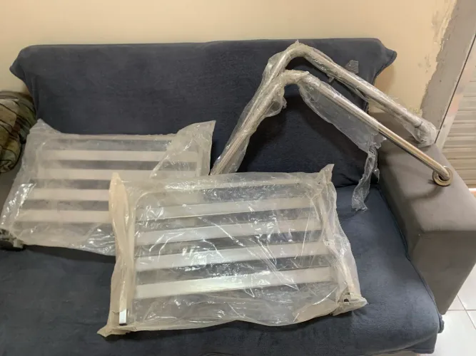 Kit acessibilidade para banheiro. Barras de apoio
