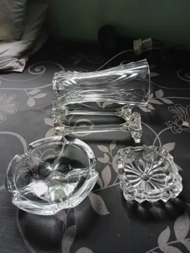 Lote  peças de cristal theco. 