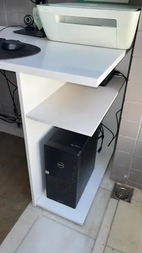 mesa escritório MDF branco - 1,50 x 60 x 80 cm