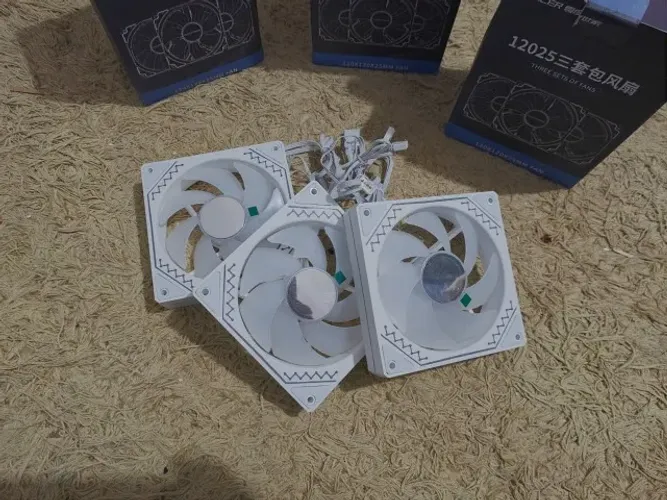KIT 9 FANS 120mm ARGB BRANCA TEUCER PRISM 12025