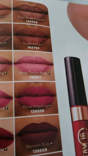 BATOM NUDE CORAL NUDE PÉROLAS R$50 CAD.