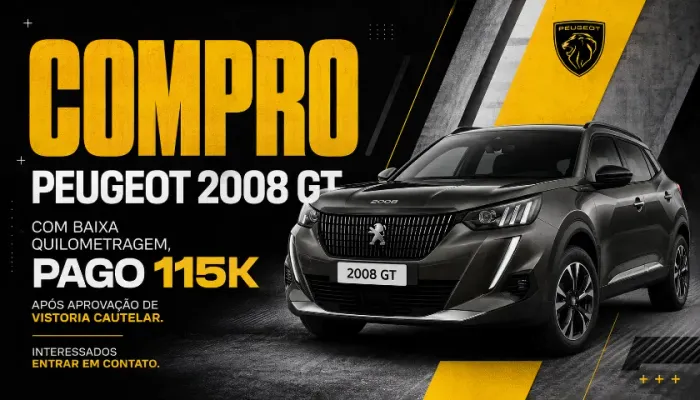 Peugeot 2008 GT 1.0 Turbo Flex 5P Aut. 2025