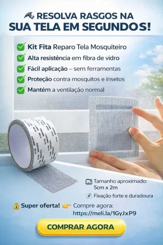 Kit Fita Reparo Tela Mosquiteiro