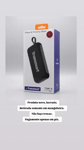 Caixa de som tronsmart trip 2 LACRADA