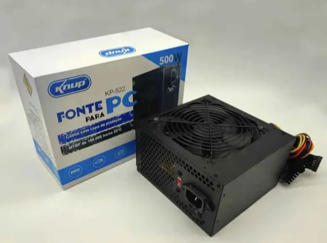 Fonte Real Knup 500w Preto Bivolt 50-60hz - Kp-522
