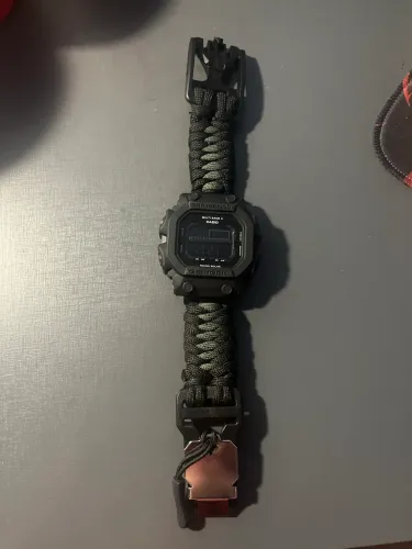 Relogio g-shock Casio + pulseira paracord + fivela personalizada