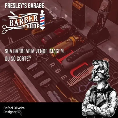 Artes profissionais para barbearias - design estratégico