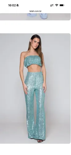 Calça paetê (Nunca usada)