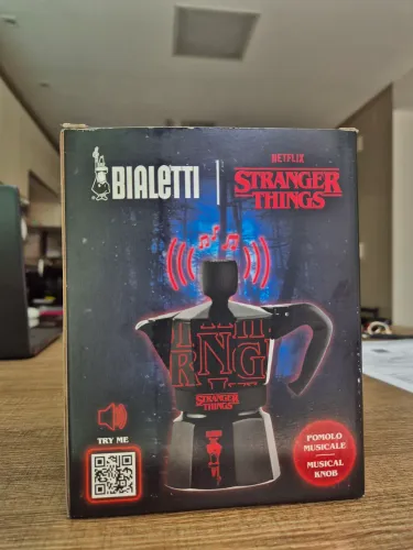 Bialetti Cafeteira Moka Music Stranger Things Netflix 3 Xicaras