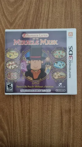 Professor layton and the miracle mask 3ds lacrado