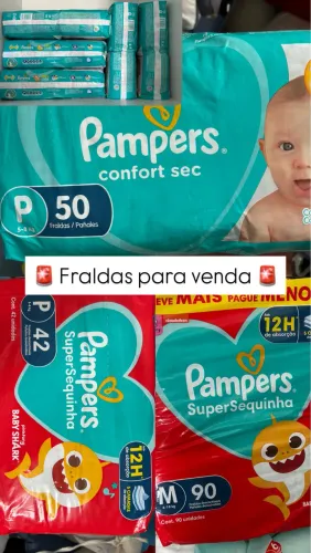 Fralda Pampers e Personal