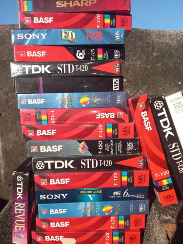 Lote 25 Fitas Vhs Gravações TV