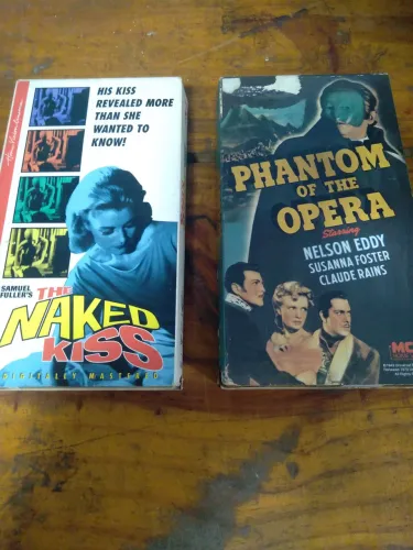 VHS THE NAKED KISS E O FANTASMA DA OPERA