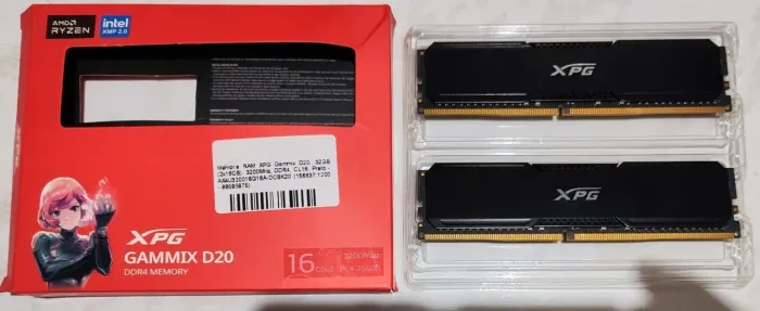 Ram e fonte XPG 2x16gb e 850W Brinde Suporte GPU