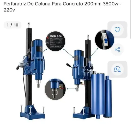 Perfuratriz - Perfurador de coluna, viga , laje e concreto