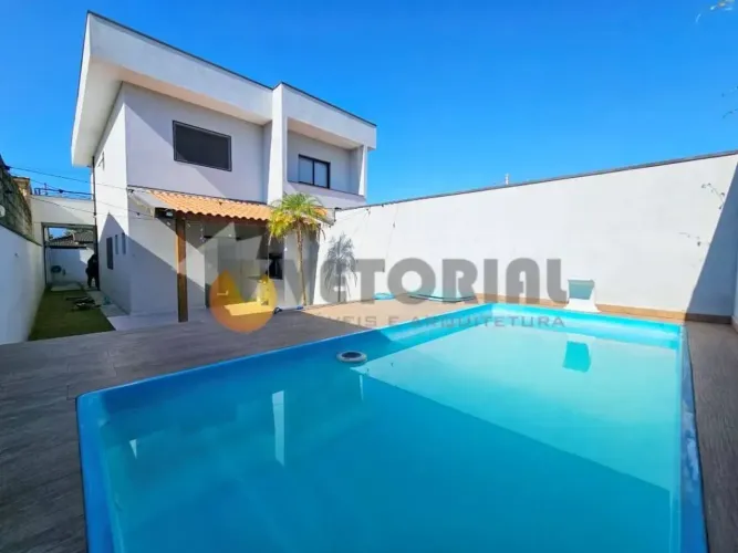 Sobrado com 2 dormitórios à venda, 114 m² por R$ 580.000 -Balneário dos Golfinhos - Caragu