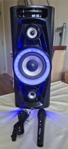 Caixa Acústica Philco Compacta PHT3000, Bluetooth, Microfone, 100W RMS