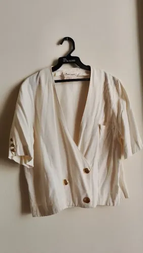 Casaco vintage CGC bolso tamanho médio