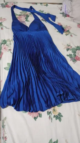Vestido plissadotam p, top, 600, no mercado