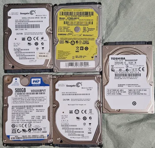Hds 500gb de Notebook