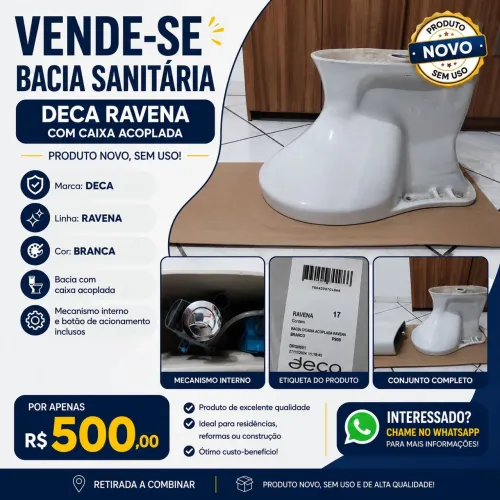 Bacia Sanitária com caixa acoplada