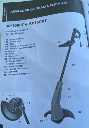 Aparador de grama nylon 1500W AP1500T Tramontina