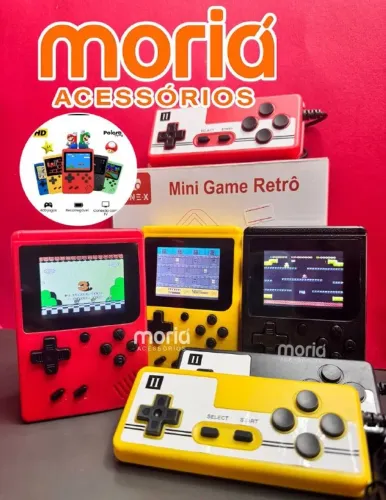 Mini Vídeo Game Sup Portátil 400 Jogos Clássico Internos com Controle