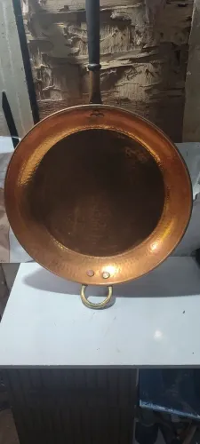 Fritadeira de cobre 45 centímetros 