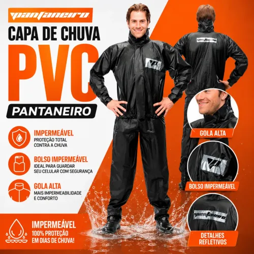 CAPA DE CHUVA PANTANEIRO EM PVC