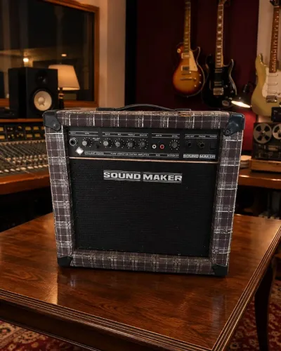 AMPLIFICADOR DE GUITARRA SOUND MAKER G20 PURE VIBRATION COM CAPA XADREZ