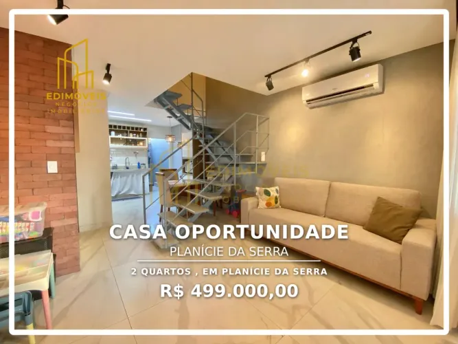 Exclusiva casa em Planície da Serra - 2 quartos e quintal privativo esperando por você!