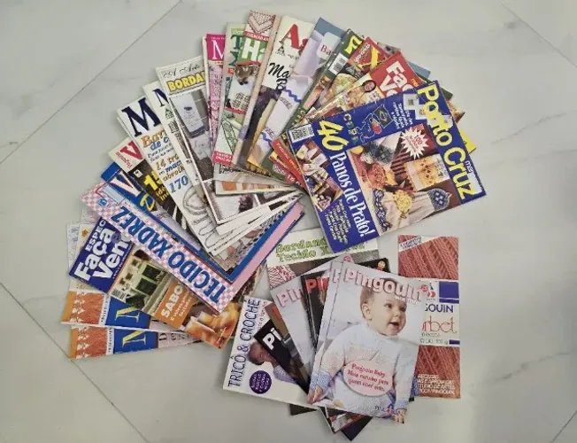 Conjunto de Revistas de Bordados Anos 90