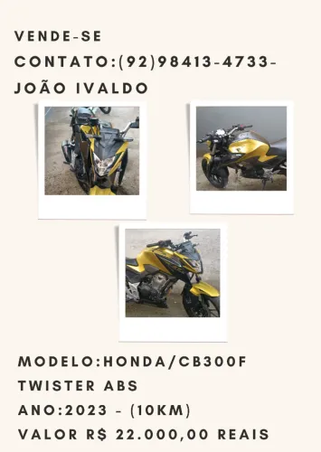 Vende-se Moto ABS Honda/Cb300F
