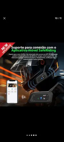 Intercomunicador para capacete ejeas v6 pro +