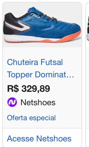 2 CHUTEIRAS FUTSAL