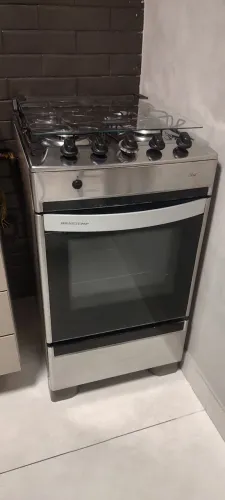 Fogão Brastemp Clean 4 Bocas de Piso (Inox)