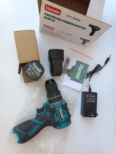 Parafusadeira Furadeira Hanabi CY-3006 16.8V Brushless - Envio OLX Pay