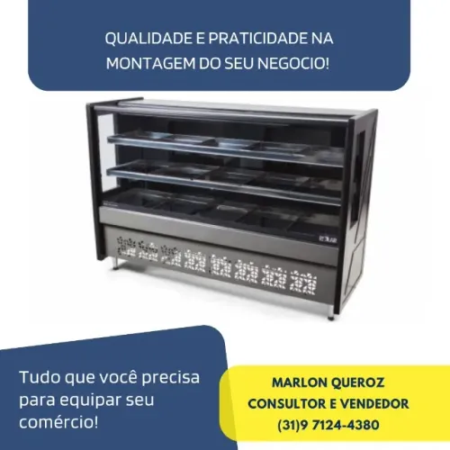 Balcão Avícola 1,75M Preto Polar