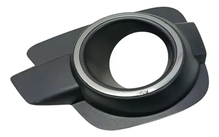 Moldura Farol Milha Esquerdo Kwid 2018 A 2021 ~ Detalhe Preto E Cromado Esquerdo
