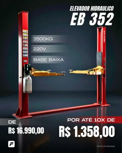 Elevador Automotivo 3500kg em 10x no boleto