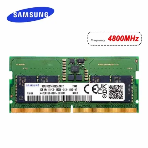 Memória RAM 8GB DDR5 4800MT/s Samsung notebook