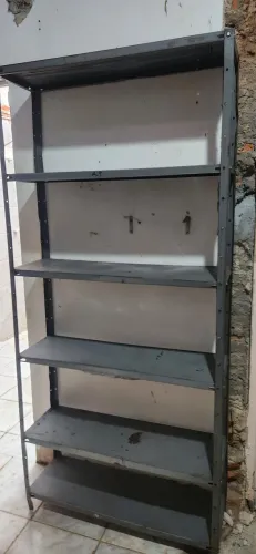 Lote 90 estantes prateleiras usadas 30cm 5 ou bandejas preços na descrição 