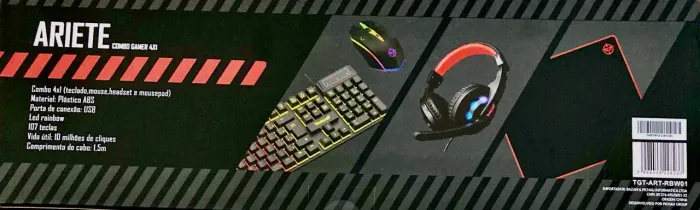 Kit mouse, teclado e Headset