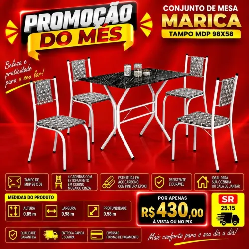 Conjunto de mesa MARICA