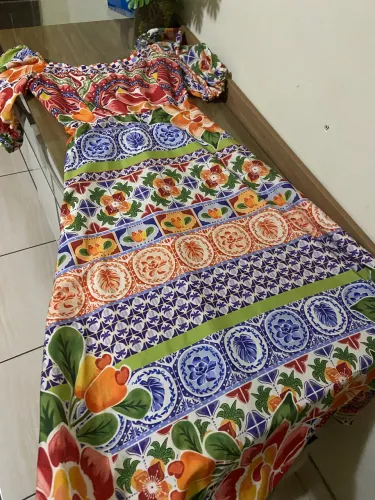 Vestido longo inspiração farm 