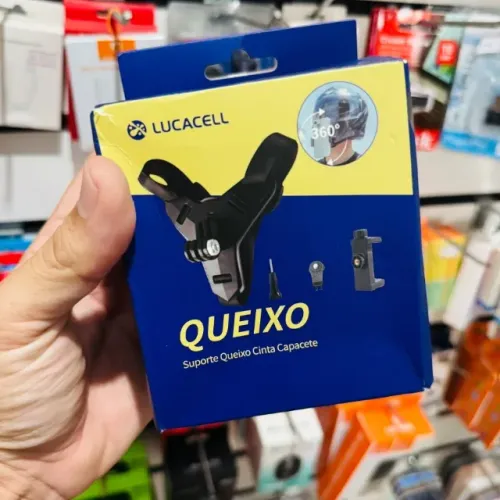Suporte de Celular para queixo de capacete de moto