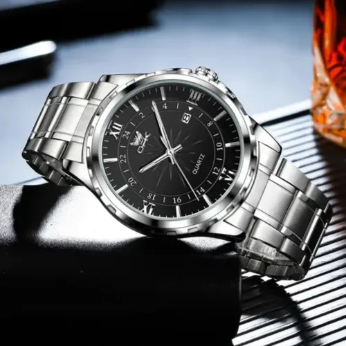 Relógio Masculino de Aço OPK (Entrega Grátis)