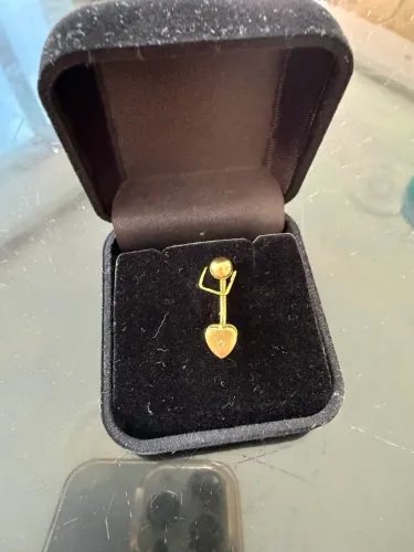 Piercing ouro 18k 750